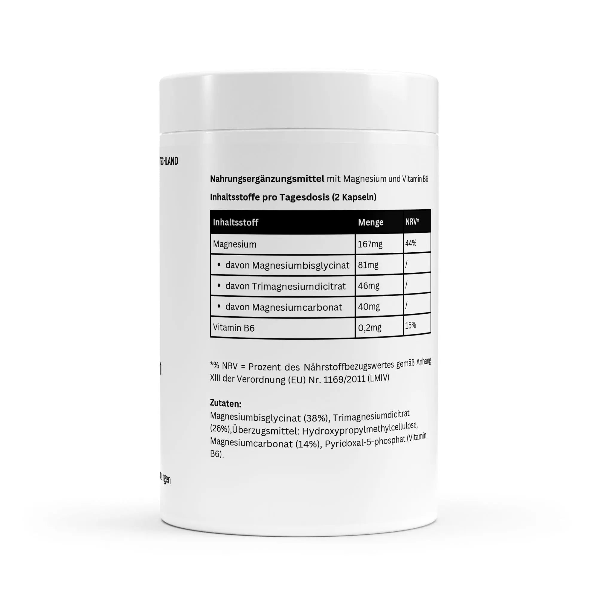 Magnesium Komplex + Vitamin B6 - 90 Kapseln ChanceToBrand